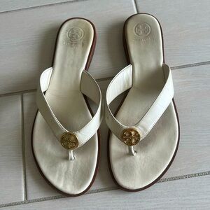 Tory Burch White Leather Sneakers